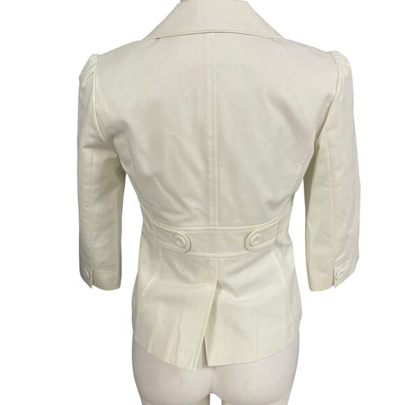 Halogen Blazer Womens PS White Jacket Officecore Corpcore Career Boardroom Work - Picture 2 of 16